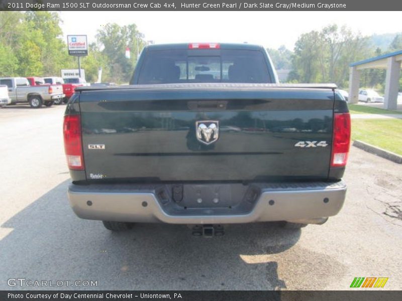 Hunter Green Pearl / Dark Slate Gray/Medium Graystone 2011 Dodge Ram 1500 SLT Outdoorsman Crew Cab 4x4