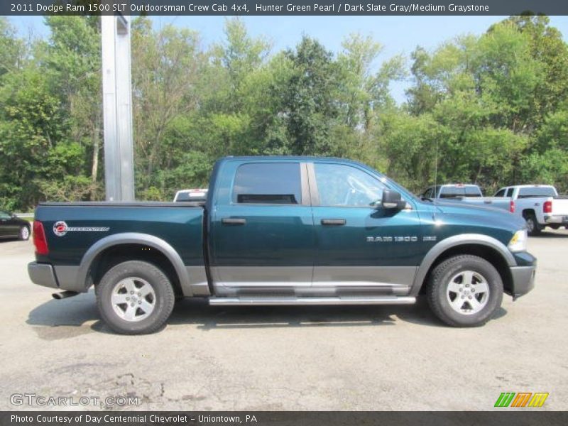 Hunter Green Pearl / Dark Slate Gray/Medium Graystone 2011 Dodge Ram 1500 SLT Outdoorsman Crew Cab 4x4