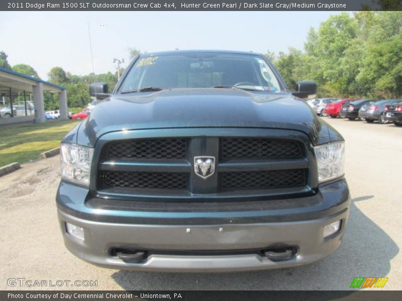 Hunter Green Pearl / Dark Slate Gray/Medium Graystone 2011 Dodge Ram 1500 SLT Outdoorsman Crew Cab 4x4