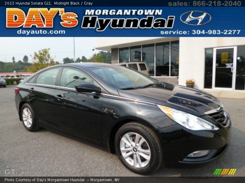 Midnight Black / Gray 2013 Hyundai Sonata GLS
