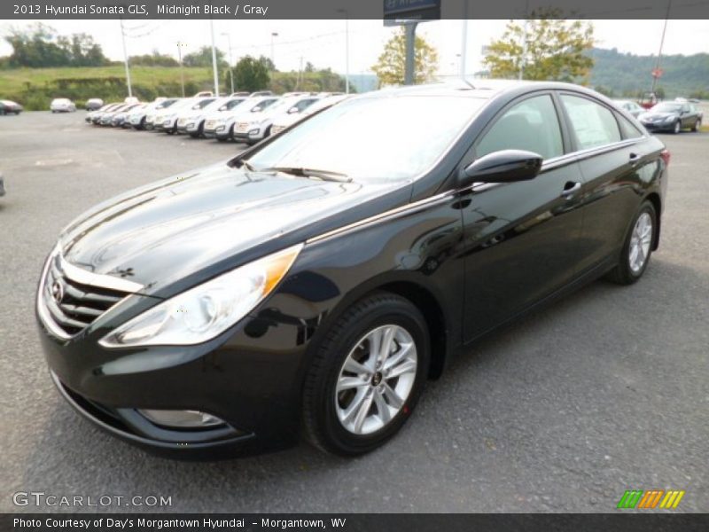Midnight Black / Gray 2013 Hyundai Sonata GLS