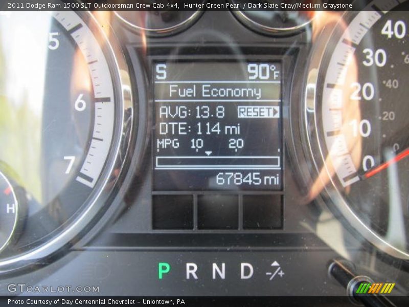 Hunter Green Pearl / Dark Slate Gray/Medium Graystone 2011 Dodge Ram 1500 SLT Outdoorsman Crew Cab 4x4