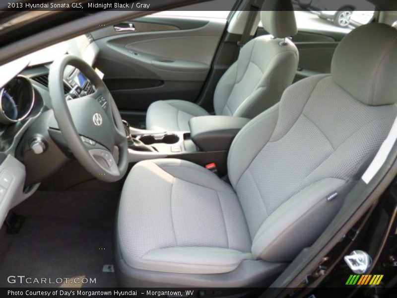 Midnight Black / Gray 2013 Hyundai Sonata GLS