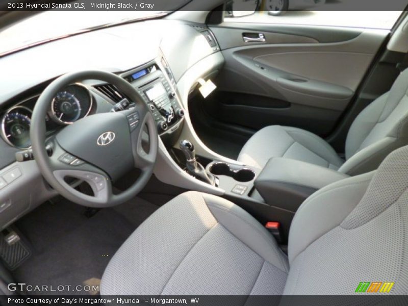 Midnight Black / Gray 2013 Hyundai Sonata GLS