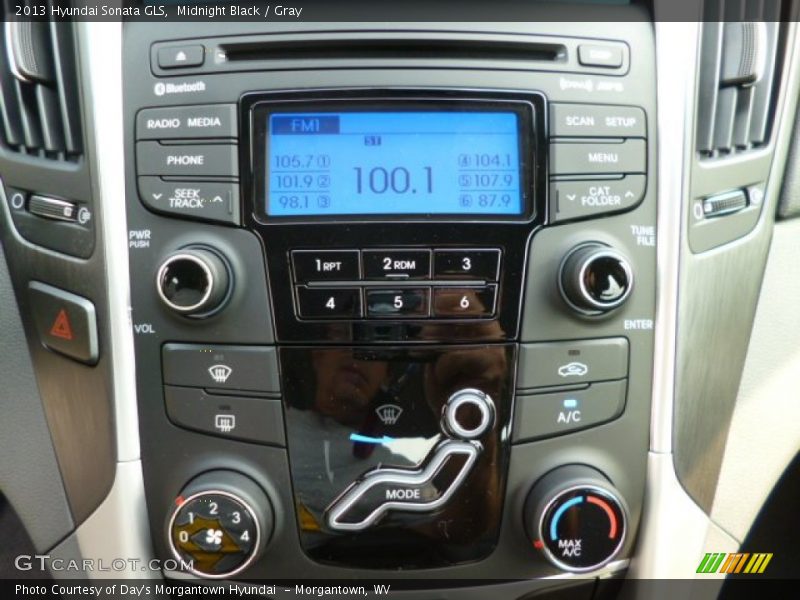 Midnight Black / Gray 2013 Hyundai Sonata GLS