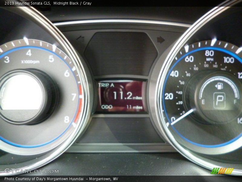 Midnight Black / Gray 2013 Hyundai Sonata GLS