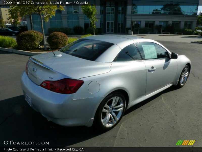 Liquid Platinum / Graphite 2009 Infiniti G 37 Convertible