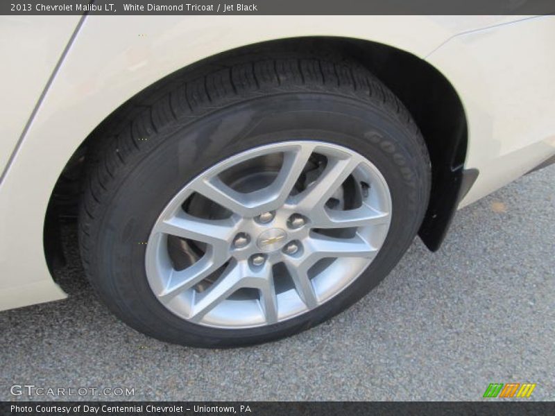White Diamond Tricoat / Jet Black 2013 Chevrolet Malibu LT