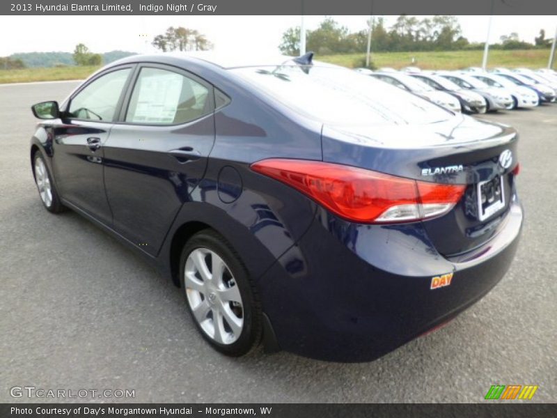 Indigo Night / Gray 2013 Hyundai Elantra Limited