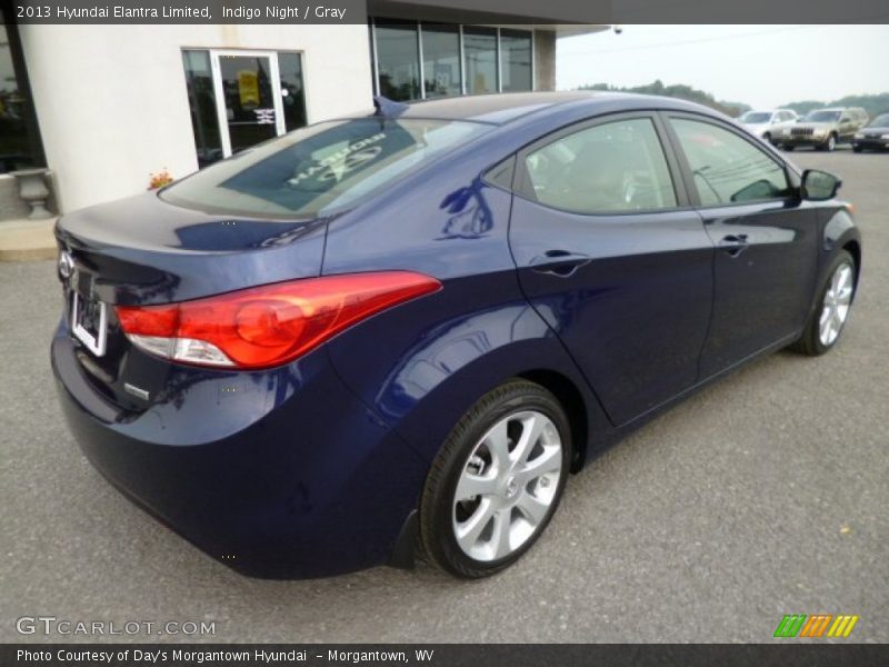 Indigo Night / Gray 2013 Hyundai Elantra Limited