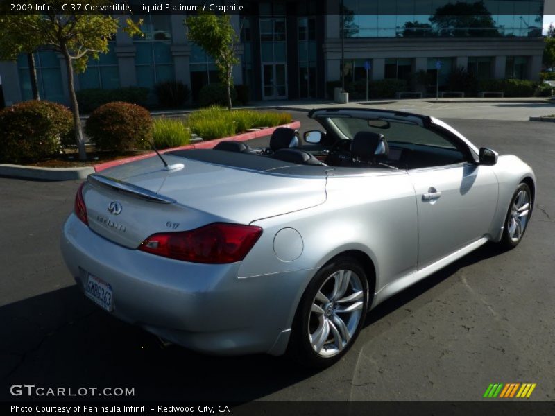 Liquid Platinum / Graphite 2009 Infiniti G 37 Convertible