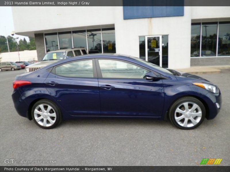 Indigo Night / Gray 2013 Hyundai Elantra Limited