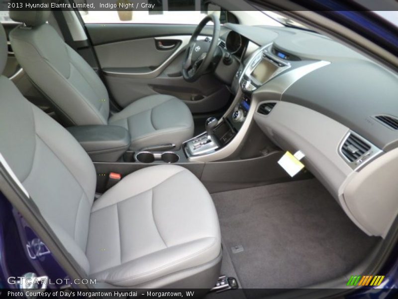 Indigo Night / Gray 2013 Hyundai Elantra Limited
