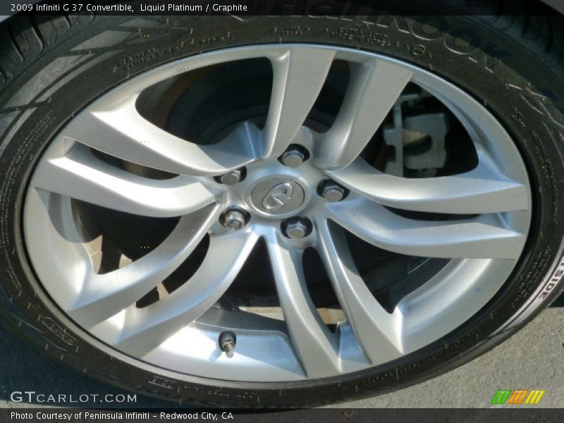 Liquid Platinum / Graphite 2009 Infiniti G 37 Convertible
