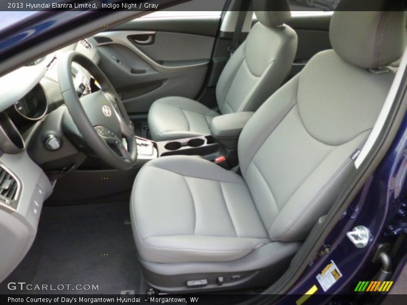 Indigo Night / Gray 2013 Hyundai Elantra Limited