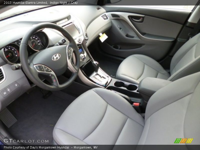 Indigo Night / Gray 2013 Hyundai Elantra Limited