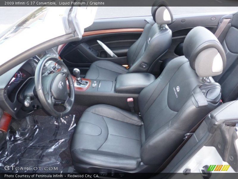 Front Seat of 2009 G 37 Convertible