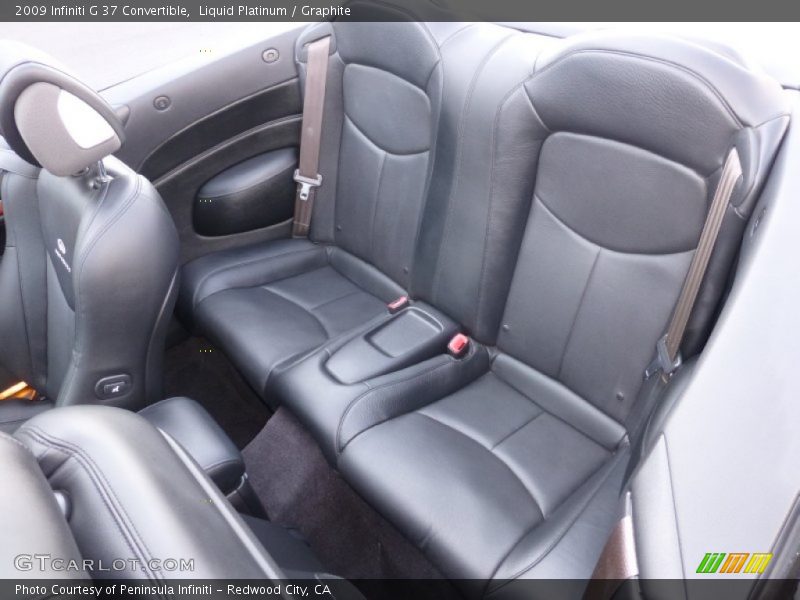 Rear Seat of 2009 G 37 Convertible