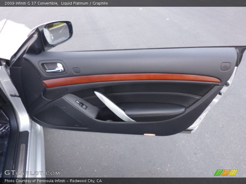 Liquid Platinum / Graphite 2009 Infiniti G 37 Convertible