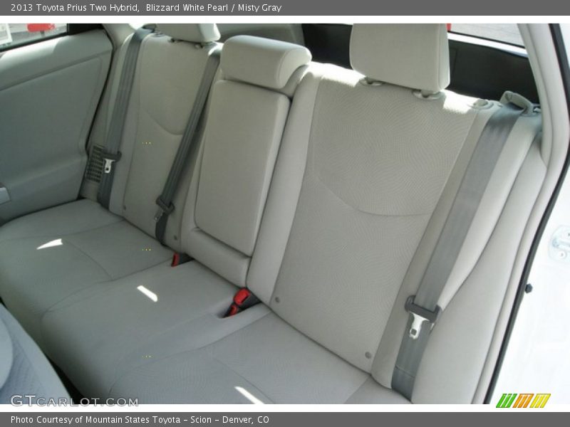 Blizzard White Pearl / Misty Gray 2013 Toyota Prius Two Hybrid