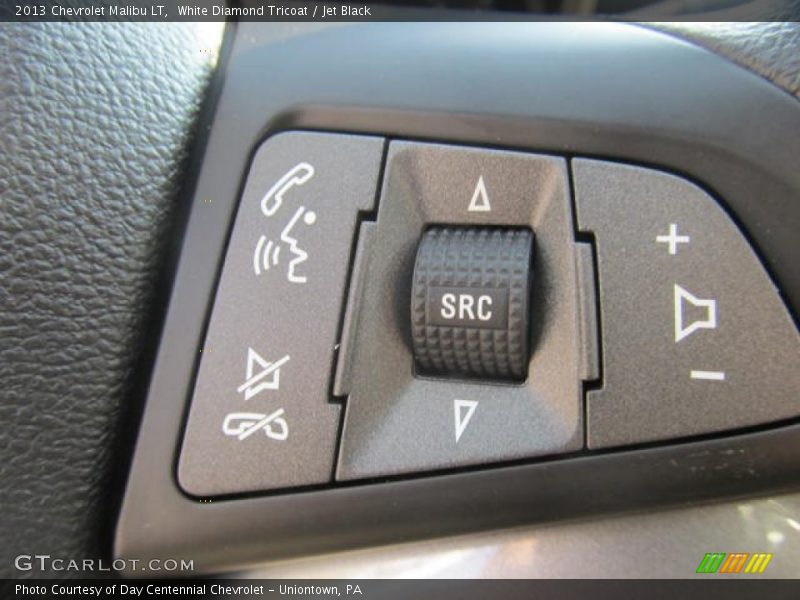 White Diamond Tricoat / Jet Black 2013 Chevrolet Malibu LT