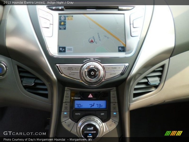 Indigo Night / Gray 2013 Hyundai Elantra Limited