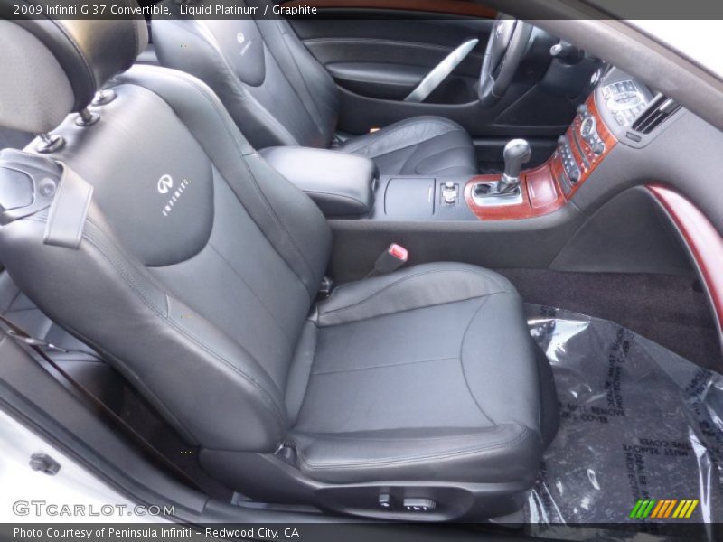 Front Seat of 2009 G 37 Convertible