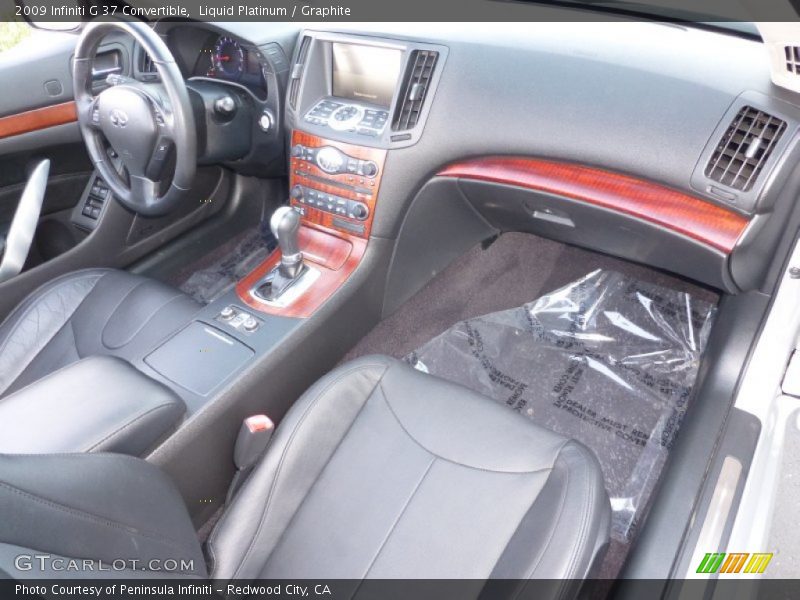 Liquid Platinum / Graphite 2009 Infiniti G 37 Convertible