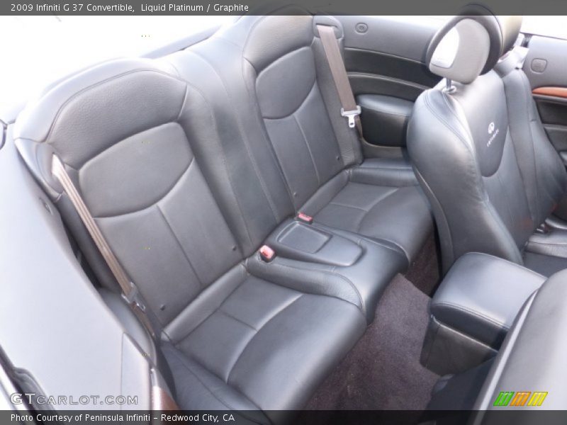 Rear Seat of 2009 G 37 Convertible