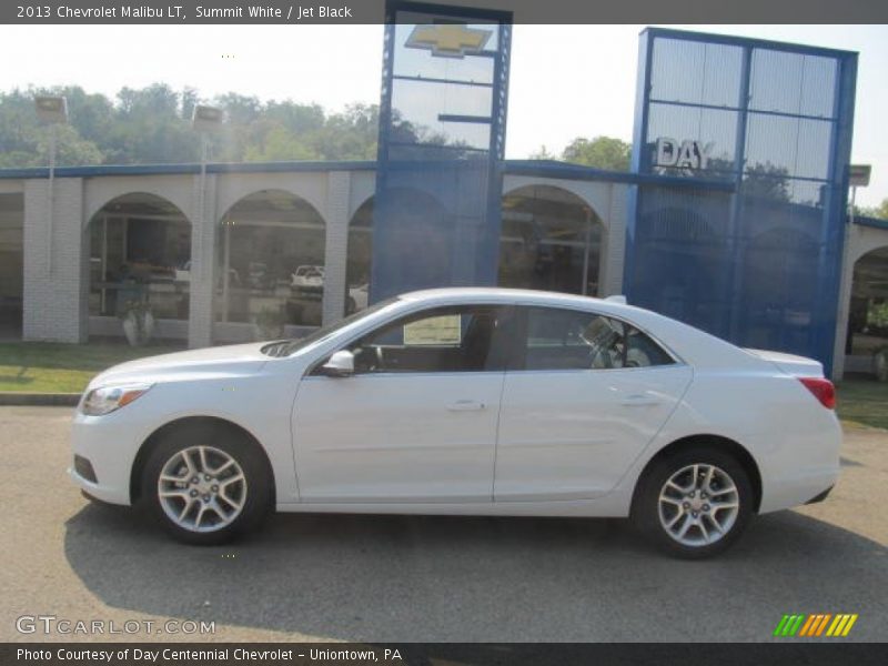 Summit White / Jet Black 2013 Chevrolet Malibu LT
