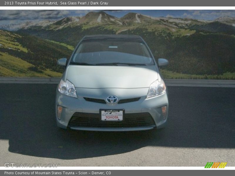 Sea Glass Pearl / Dark Gray 2013 Toyota Prius Four Hybrid