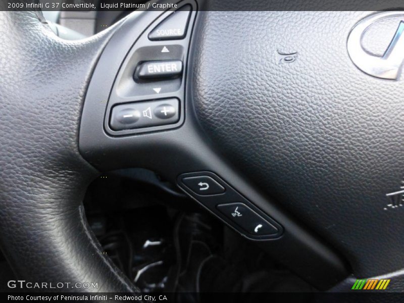 Liquid Platinum / Graphite 2009 Infiniti G 37 Convertible