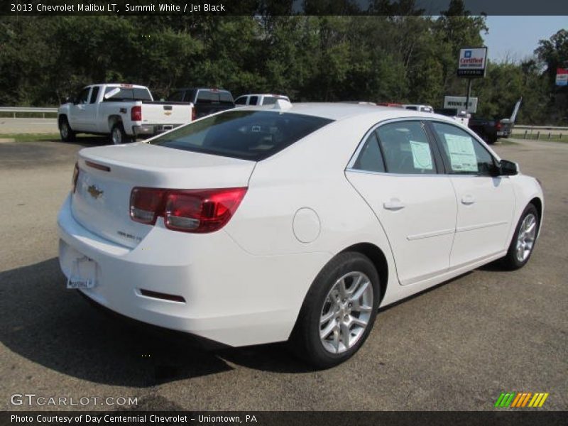 Summit White / Jet Black 2013 Chevrolet Malibu LT