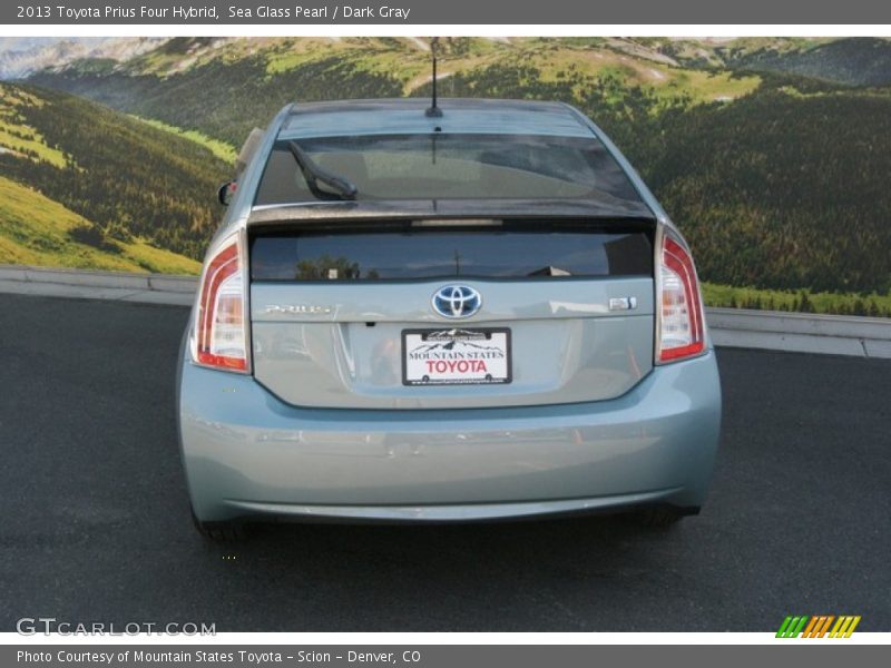 Sea Glass Pearl / Dark Gray 2013 Toyota Prius Four Hybrid