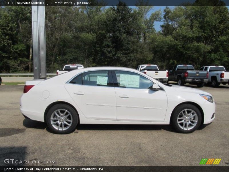 Summit White / Jet Black 2013 Chevrolet Malibu LT