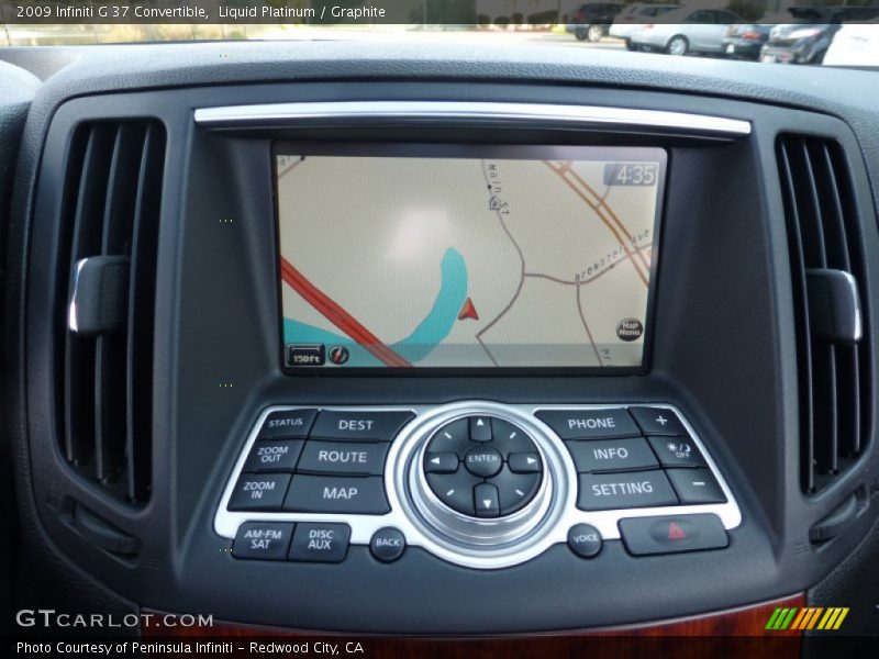 Liquid Platinum / Graphite 2009 Infiniti G 37 Convertible