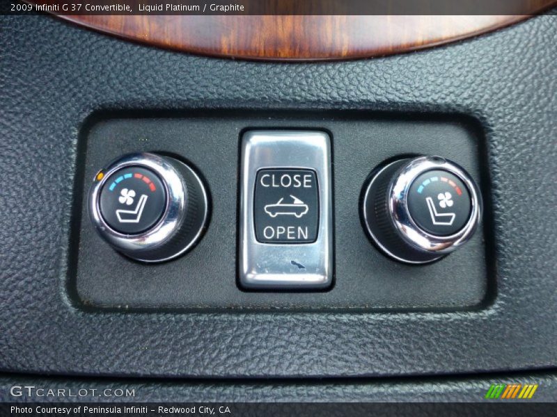 Controls of 2009 G 37 Convertible