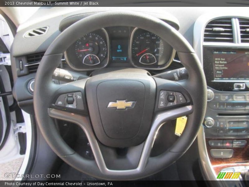 Summit White / Jet Black 2013 Chevrolet Malibu LT