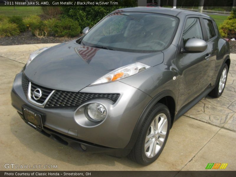 Gun Metallic / Black/Red w/Silver Trim 2011 Nissan Juke SL AWD