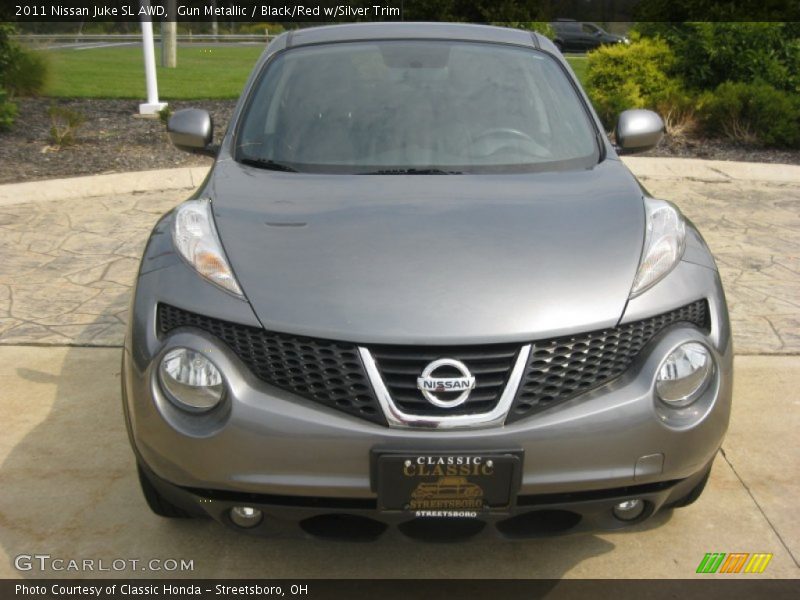 Gun Metallic / Black/Red w/Silver Trim 2011 Nissan Juke SL AWD