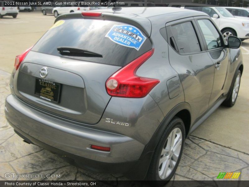 Gun Metallic / Black/Red w/Silver Trim 2011 Nissan Juke SL AWD