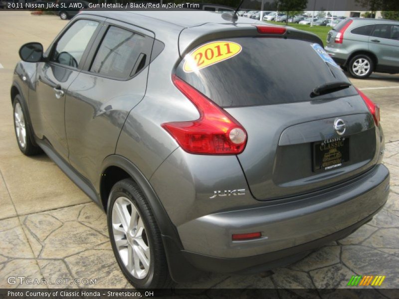 Gun Metallic / Black/Red w/Silver Trim 2011 Nissan Juke SL AWD