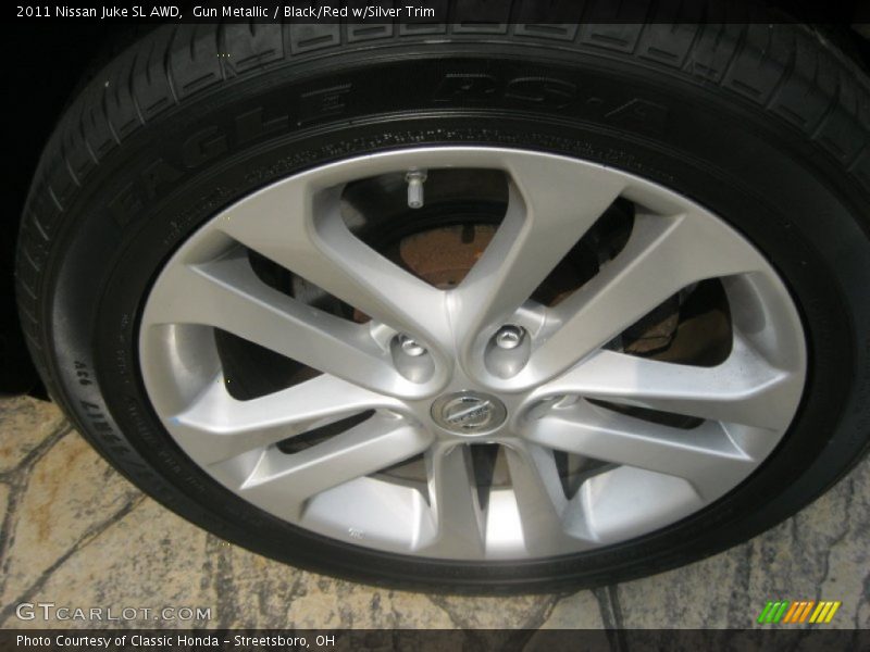 Gun Metallic / Black/Red w/Silver Trim 2011 Nissan Juke SL AWD