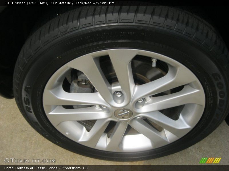 Gun Metallic / Black/Red w/Silver Trim 2011 Nissan Juke SL AWD