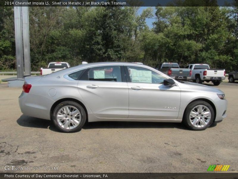 Silver Ice Metallic / Jet Black/Dark Titanium 2014 Chevrolet Impala LS