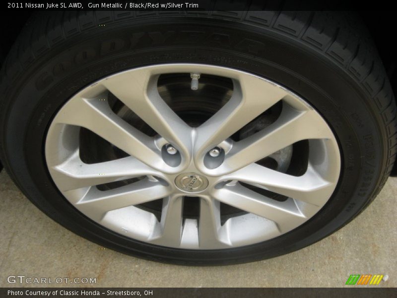 Gun Metallic / Black/Red w/Silver Trim 2011 Nissan Juke SL AWD