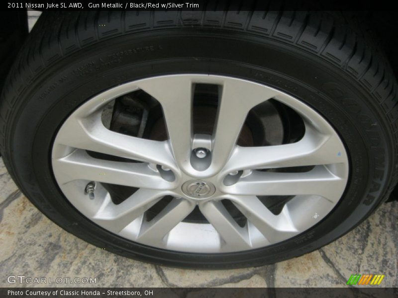 Gun Metallic / Black/Red w/Silver Trim 2011 Nissan Juke SL AWD