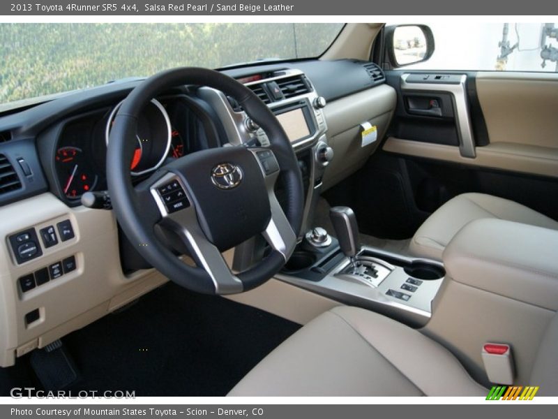 Salsa Red Pearl / Sand Beige Leather 2013 Toyota 4Runner SR5 4x4