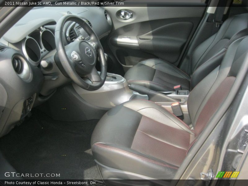 Gun Metallic / Black/Red w/Silver Trim 2011 Nissan Juke SL AWD
