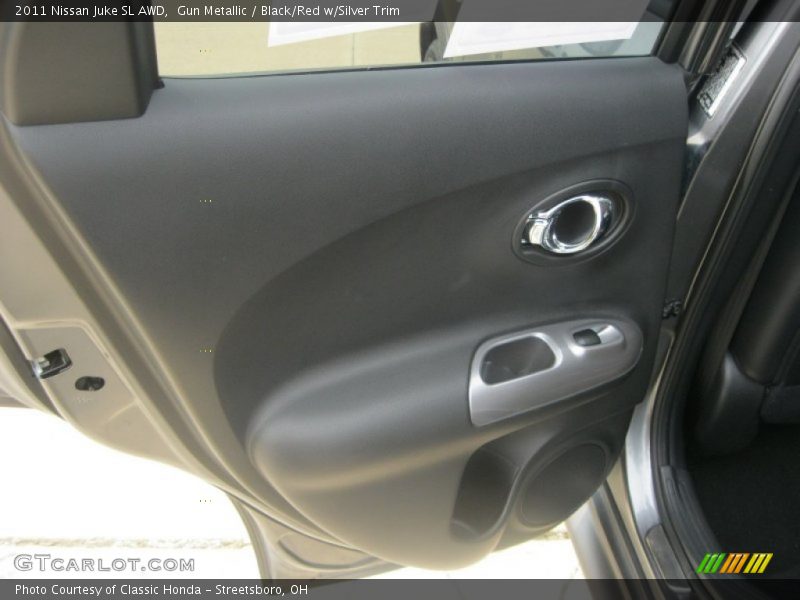 Gun Metallic / Black/Red w/Silver Trim 2011 Nissan Juke SL AWD